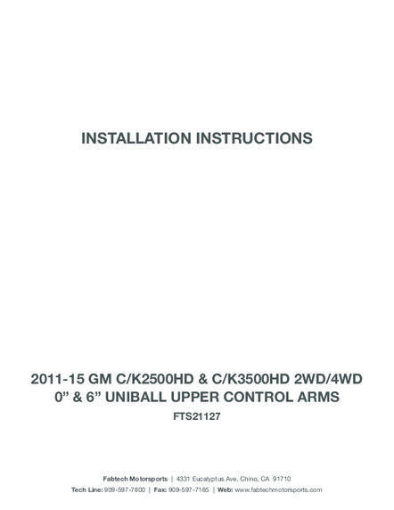 Installation Manual
